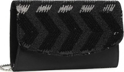 Accessorize Me Błyszcząca Torebka z Cekinami Czarna Loveti