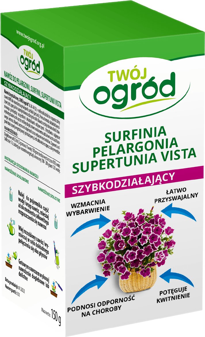 Nawóz do pelargonii, surfinii, supertunii vista 150g Twój Ogród