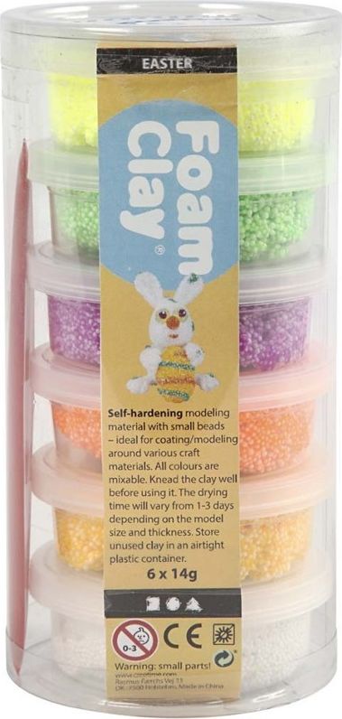 Creativ Company Masa Foam Clay - 6x14g kol. Wiosenne