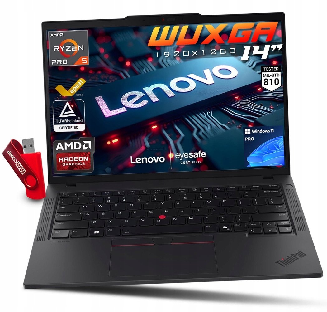 Laptop Lenovo ThinkPad T14 G5 Ryzen 5 PRO 64GB 4TB SSD WUXGA IPS PREMIUM
