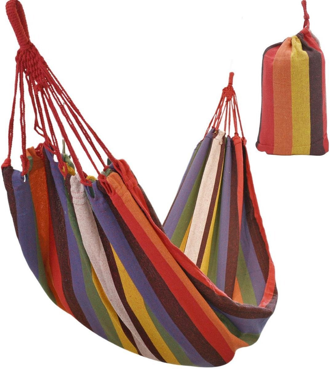 HAMAK OGRODOWY 1 OSOBOWY 200x80CM Z POKROWCEM 1064000