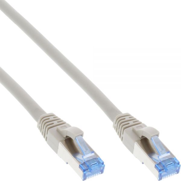 InLine Patchcord S/FTP, PiMF, Cat.6A, halogen free, 500MHz, szary 15m (76815)