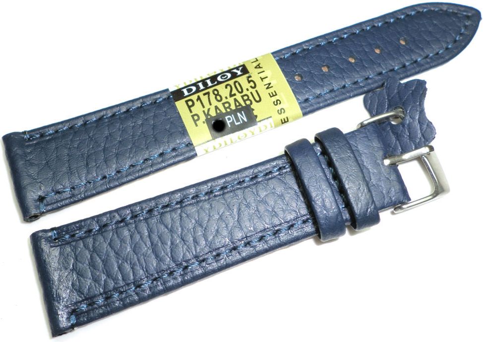 Diloy Skórzany pasek do zegarka 20 mm Diloy P178.20.5