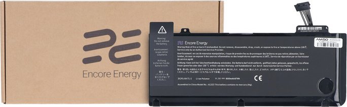 Bateria Encore Energy Nowa bateria Encore Energy do Apple Macbook Pro 13' 2009-2012 A1278 AP06 11.1V 67Wh 6000mAh A1322