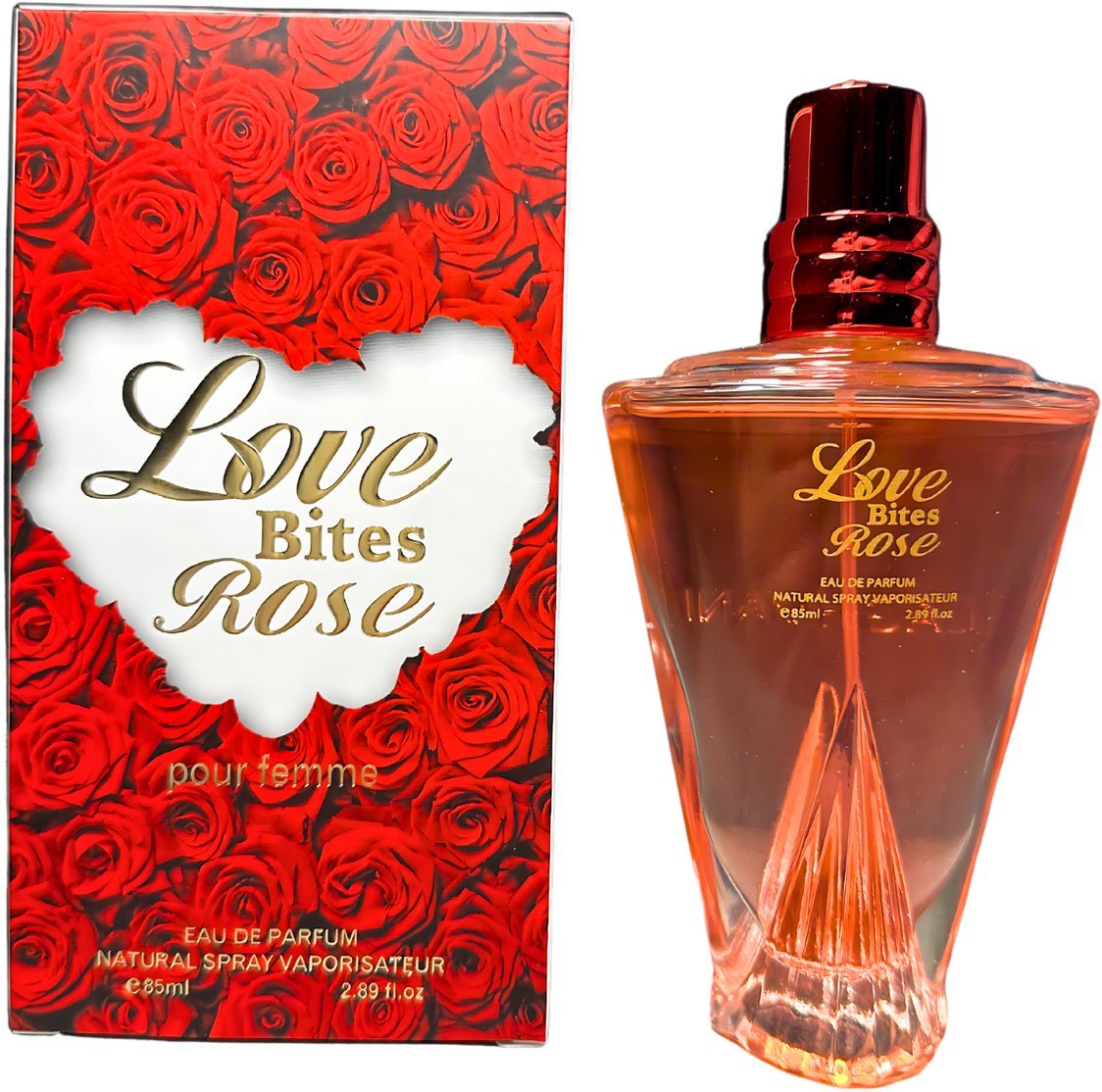 Fine Perfumery, Love Bites Rose, Eau De Parfum, For Women, 85 ml For Women