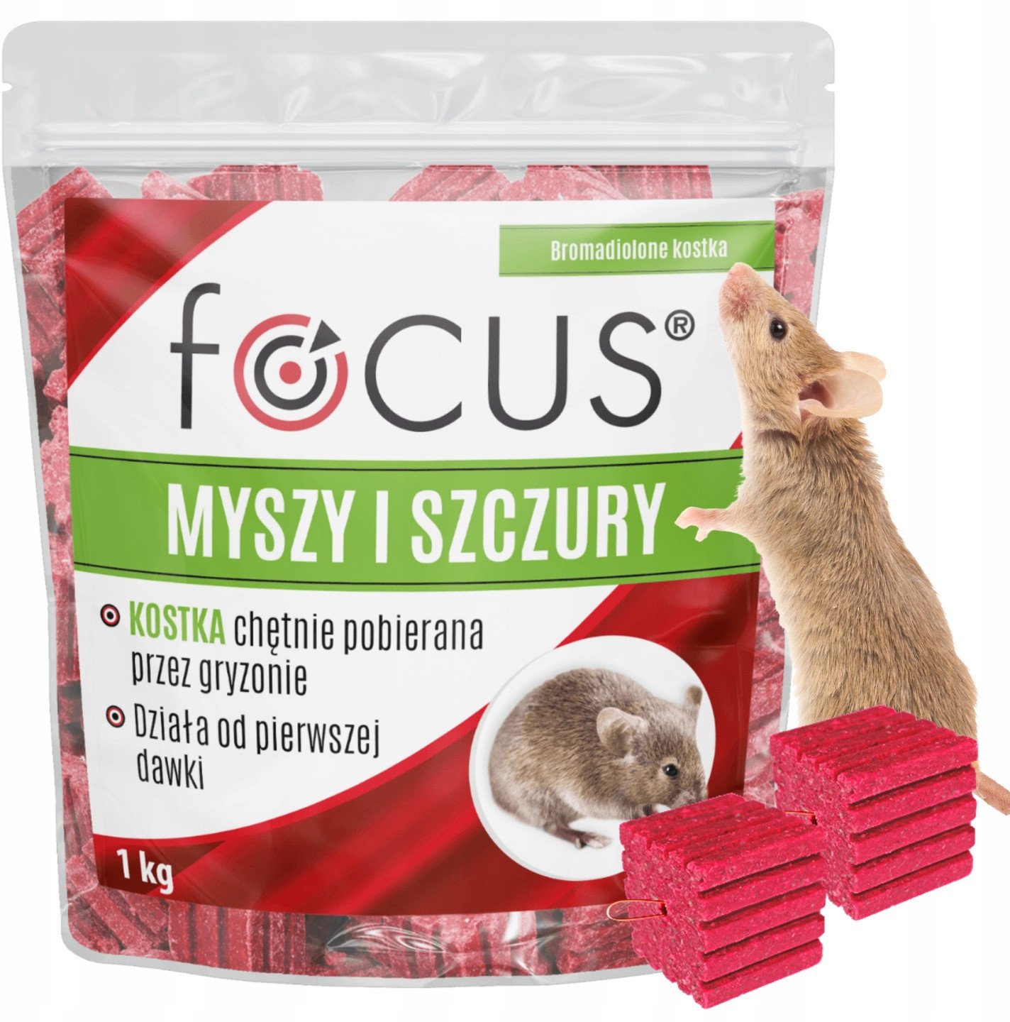 Focus Trutka na myszy i szczury - kostka 1 kg