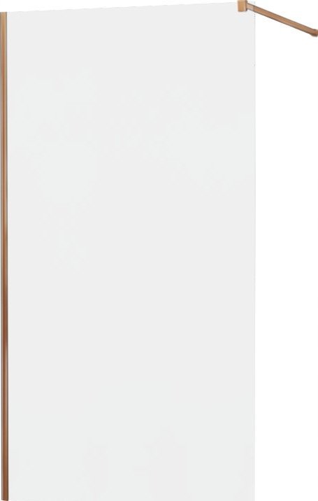 Mexen Mexen Kioto ścianka prysznicowa 110 x 200 cm, szron 8 mm, różowe złoto - 800-110-101-60-30