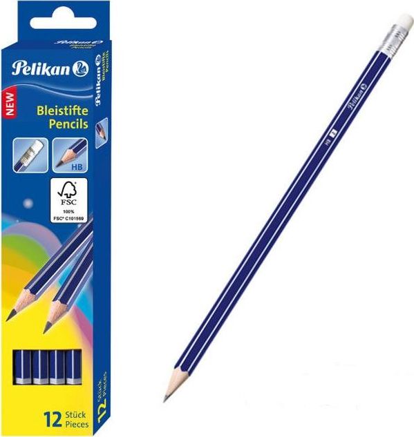 Pelikan Ołówek GP HB z gumką (12szt)