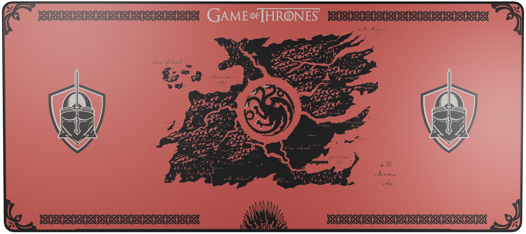 Lexip HBO Game of Thrones Podkładka dla graczy Czarny, Czerwony