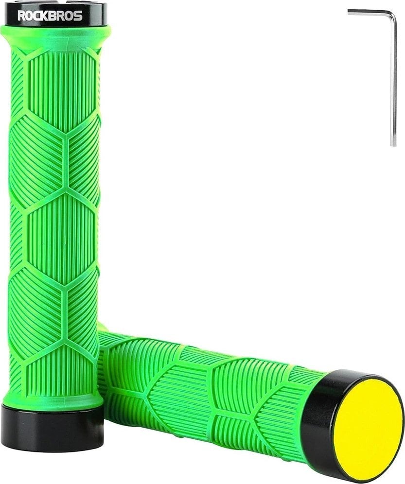 RockBros Gripy rowerowe Rockbros 40720007005 z odblaskiem - zielone