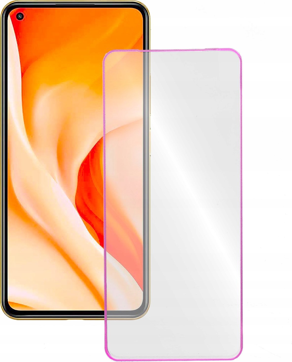 Hello Case ŚWIECĄCE SZKŁO Z RAMKĄ 9H DO XIAOMI Mi 11 Lite 5G