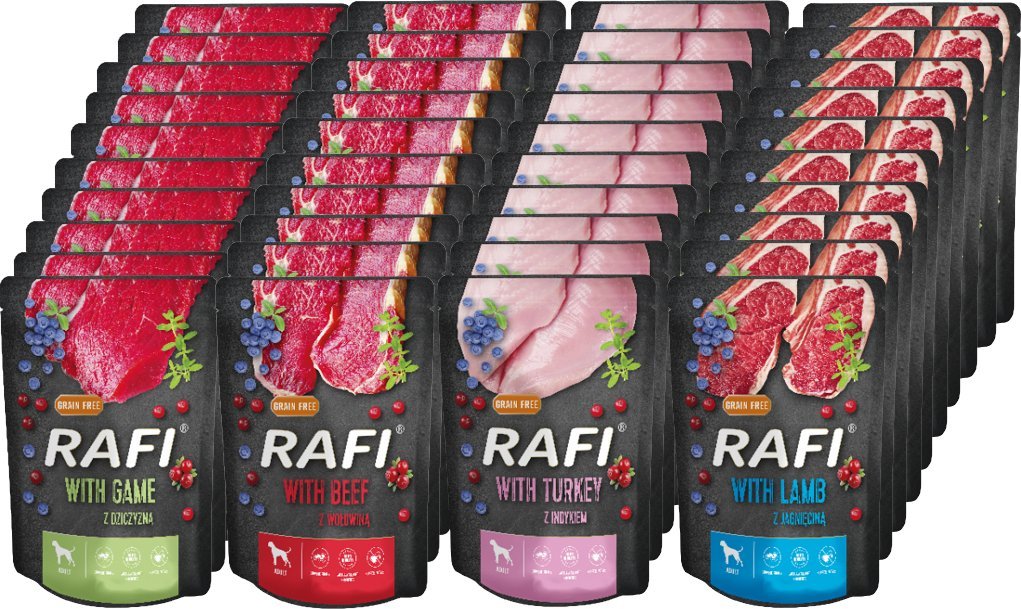 Dolina Noteci RAFI dla psa mix smaków 40x300g