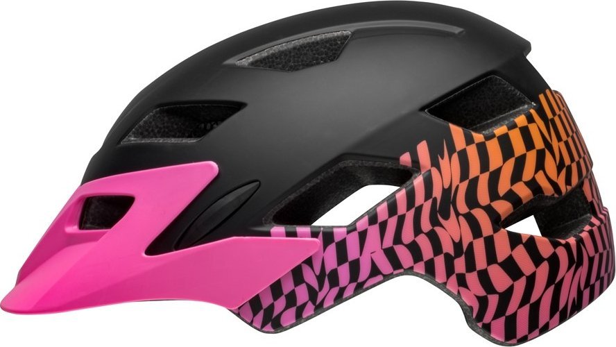 Bell Kask juniorski BELL SIDETRACK Rozmiar kasku: Uniwersalny(50-57 cm), Wybierz kolor: Wavy Checks Matte Pink