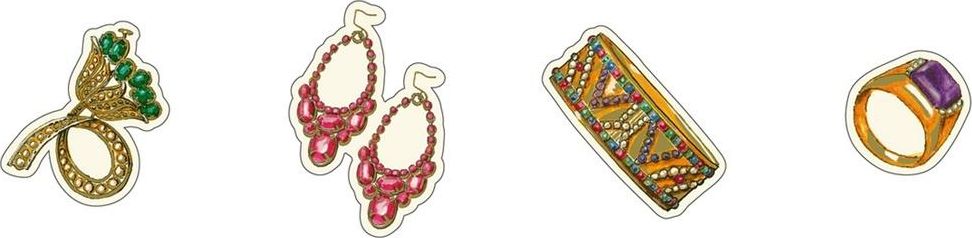 Rossi Magnesy dekoracyjne MGN 004 4szt ROSSI