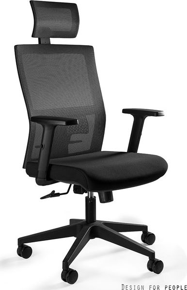 Krzesło biurowe Unique Task Czarne