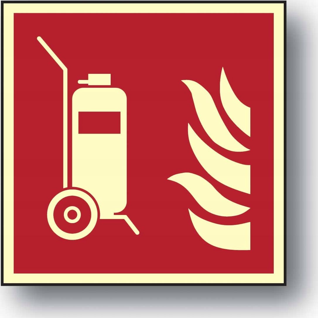 Mój dom Wózek Gaśniczy Gaśnica Przewoźna 15X15 Płyta Z Lepami Świecąca W Ciemności Libres Polska Sp Sgp-Bf009_150X150_Ps 5904937071575