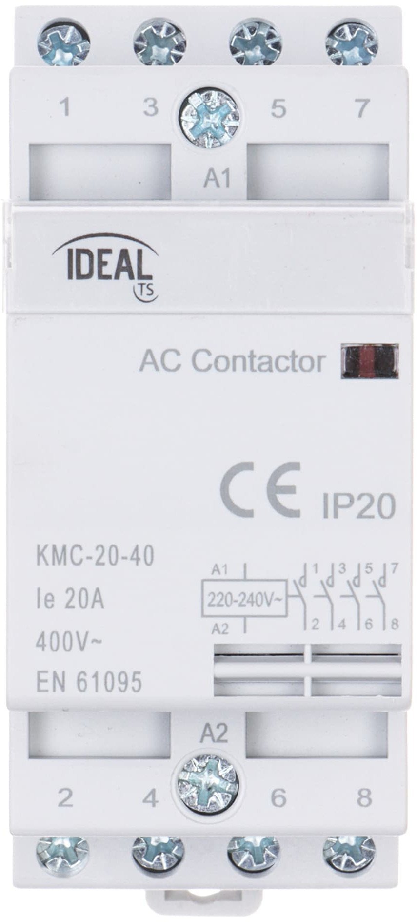 STYCZNIK MODUŁOWY KMC-20-40 20A 400V AC IDEAL