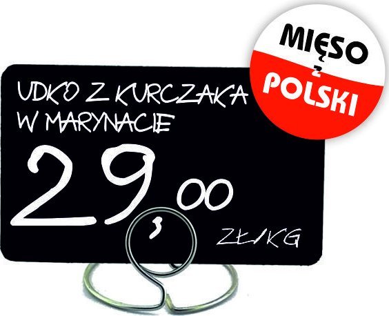 StudioCen Piny do cenówek nadruk Mięso z polski 10szt.