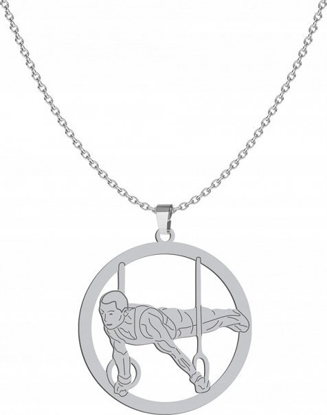 Radziszewska Jewellery Naszyjnik Srebrny Gimnastyka Przyrządowa 925 Łańcuszek GRAWER GRATIS