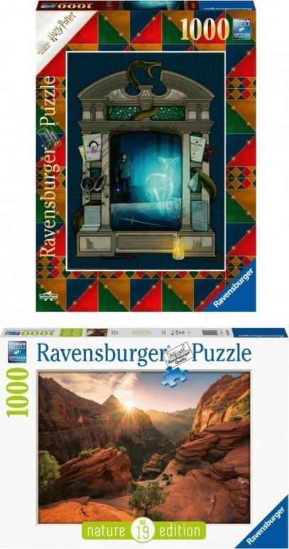 Ravensburger Puzzle 1000 elementów Zestaw 2w1 16754+16748