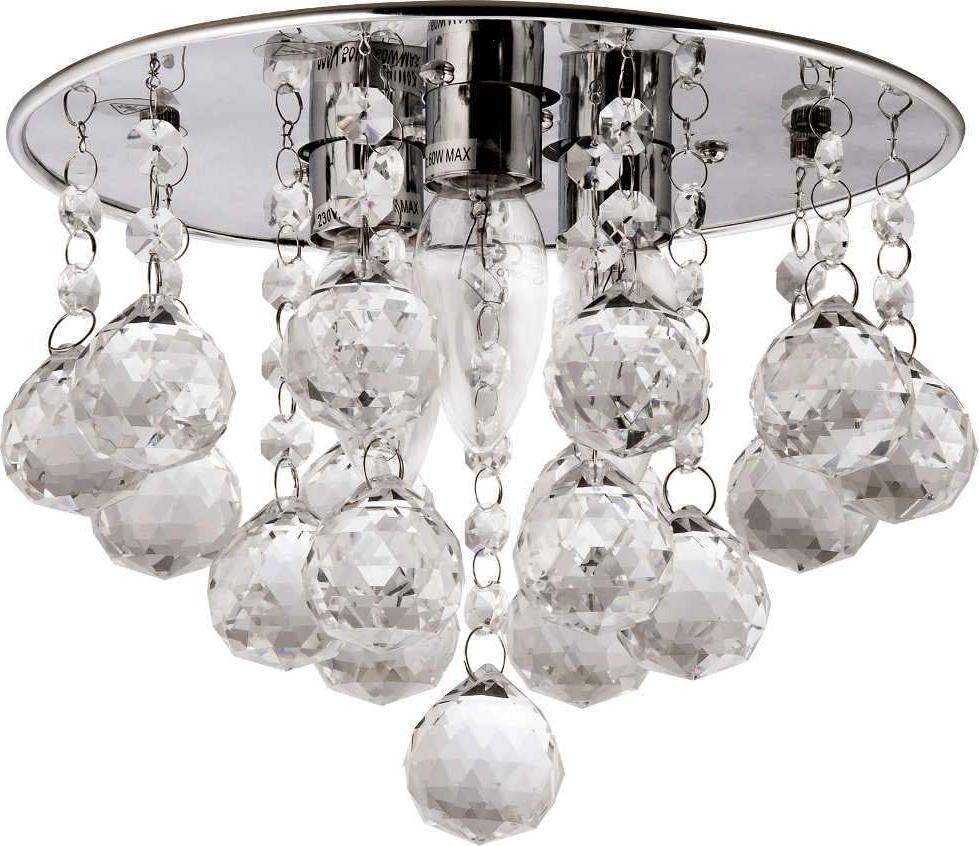 Lampa sufitowa VEN LAMPA sufitowa VEN P-E 1437/3-25 kryształowa OPRAWA glamour plafon crystal przezroczysta