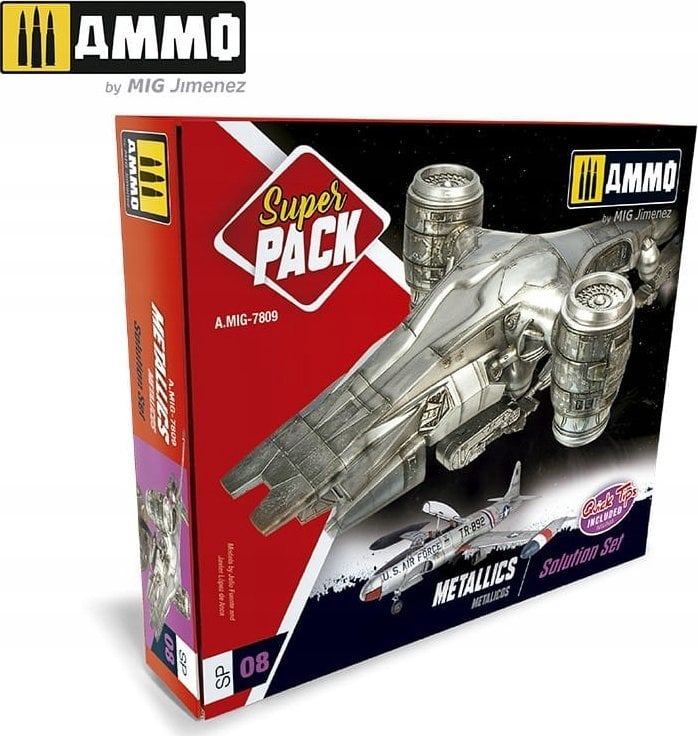 Vallejo Ammo: Super Pack - Metallics Solution Set