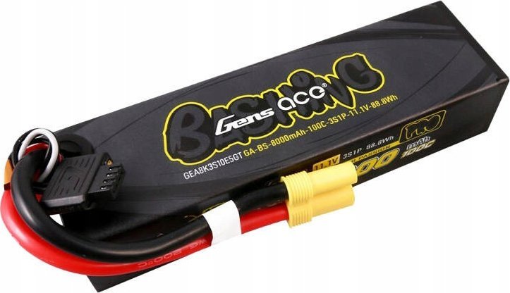 Gens Ace Akumulator G-Tech 8000mAh 11.1V 100C 3S1P Lipo z konektorem EC5-Bashing Series