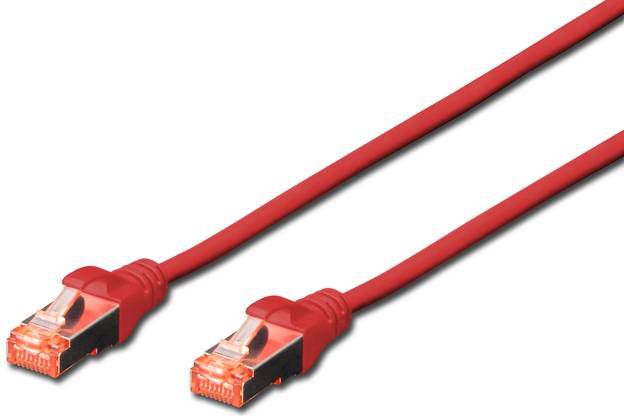 Digitus Patchcord krosowany, S/FTP, Cat6, 3m, czerwony (DK-1644-030/R)