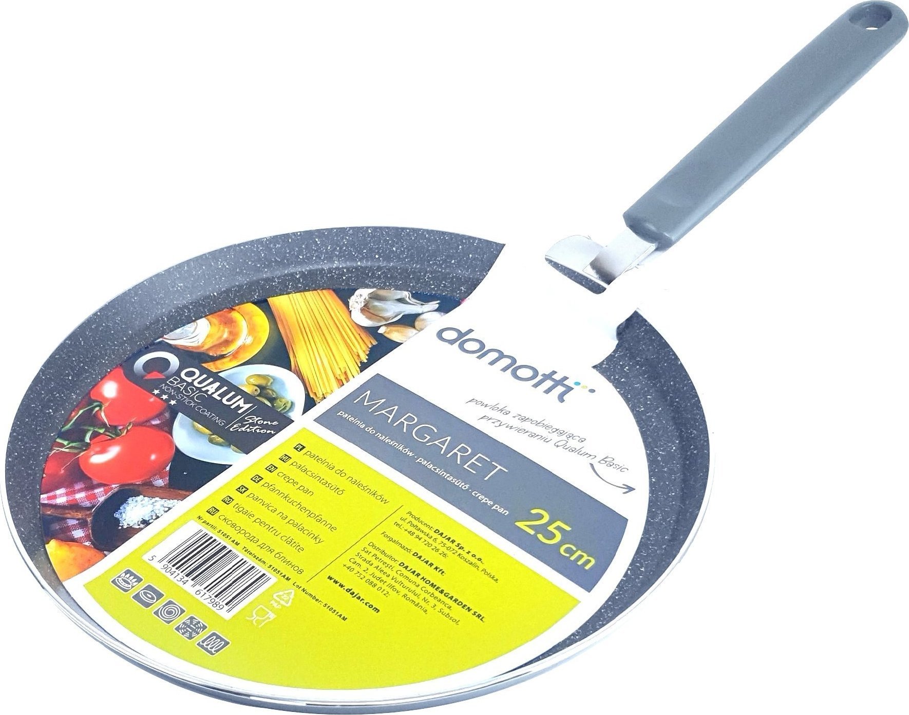 Patelnia Ambition do naleśników Qualum Basic Stone 25cm