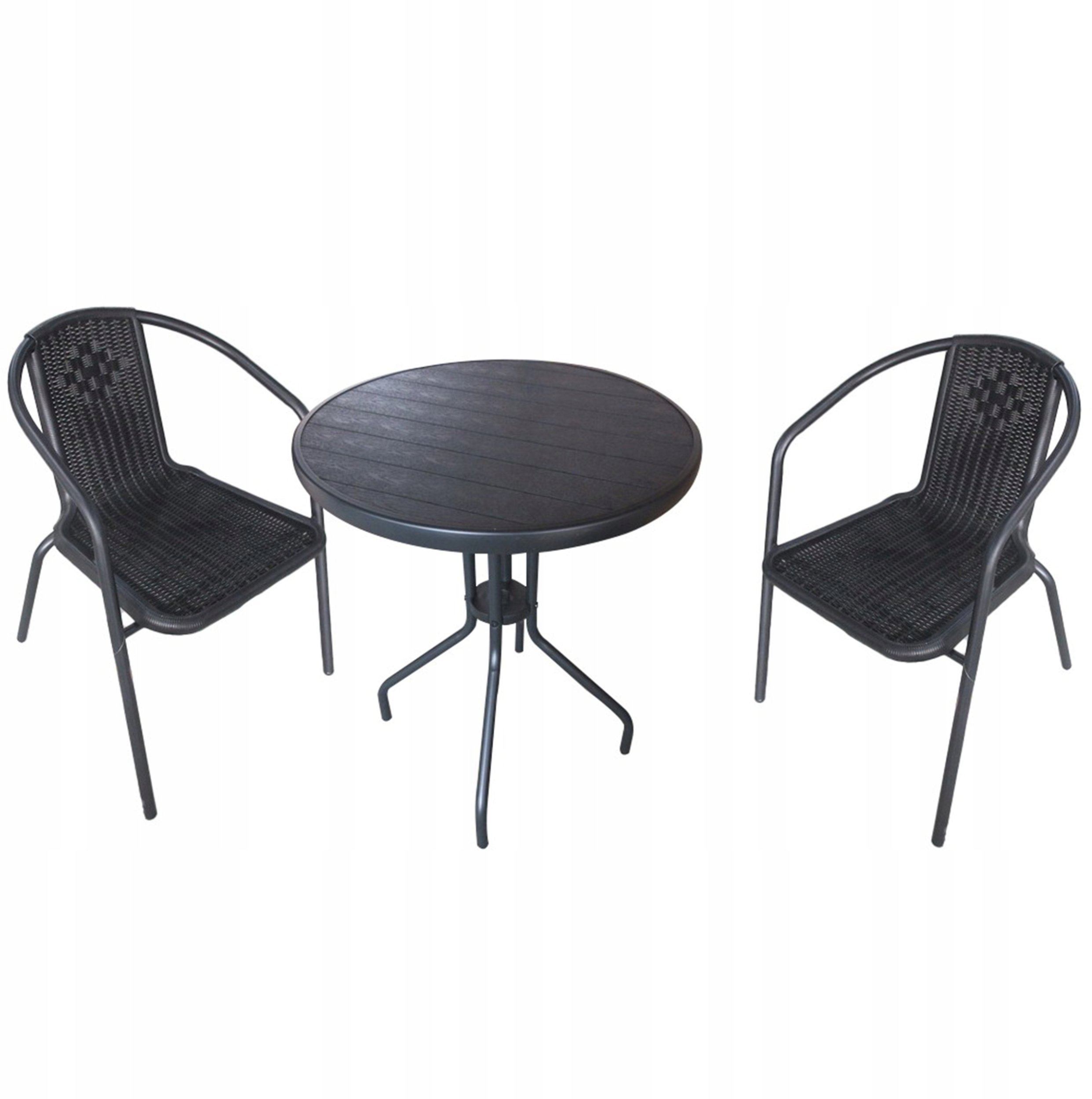 ZESTAW MEBLI OGRODOWYCH STOLIK KRZESŁA KOMPLET MEBLI TARAS Z TECHNORATANU