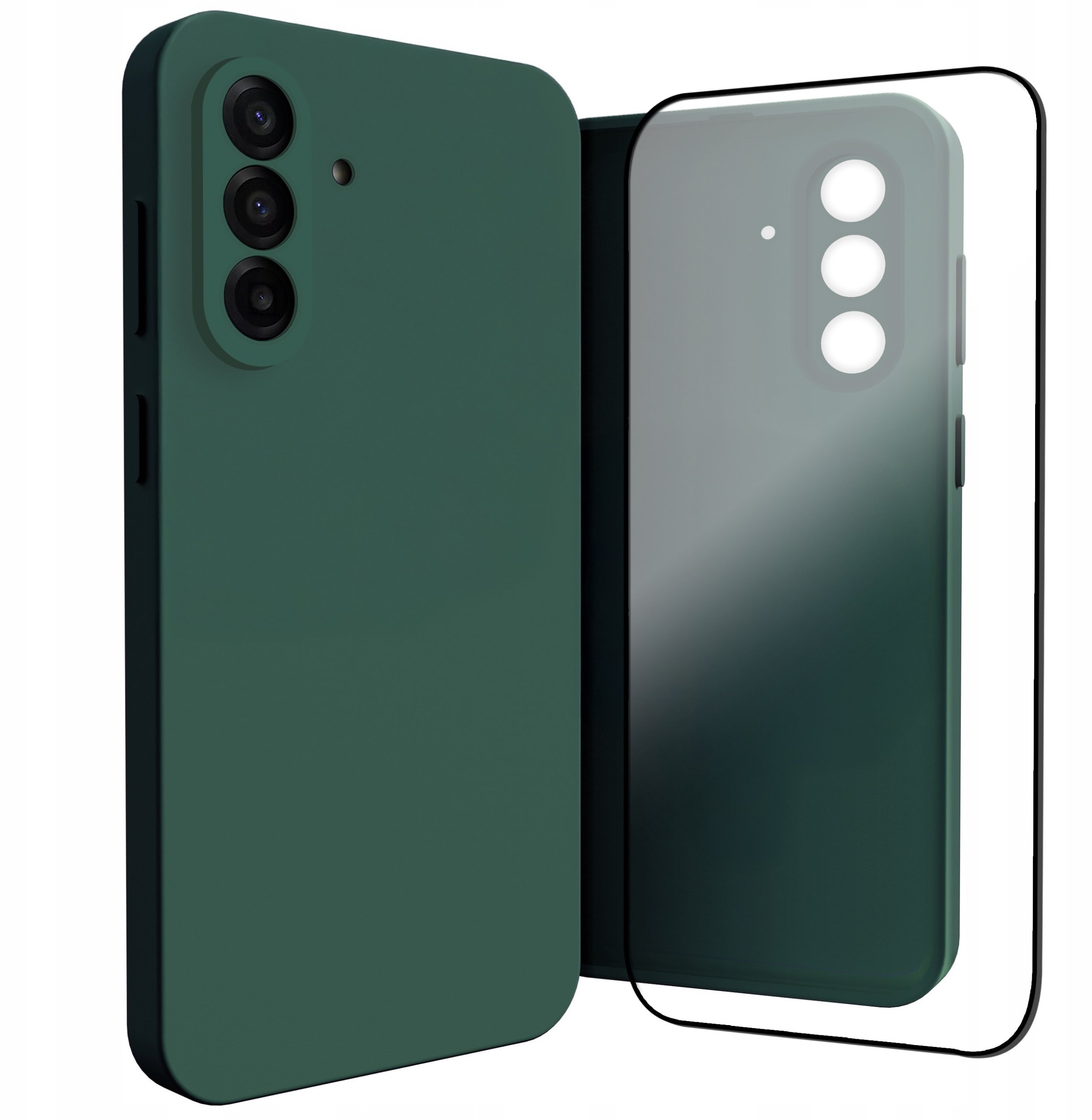 Hello Case Etui do Samsung Galaxy A17 5G Osłona Kamery Zielone Szkło