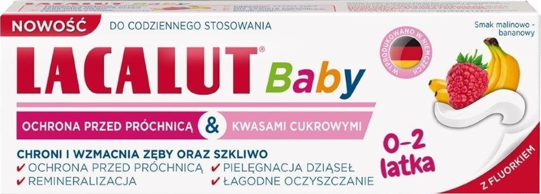 Zdrovit LACALUT Baby Pasta do zębów dla dzieci od 0-2 lat 55ml