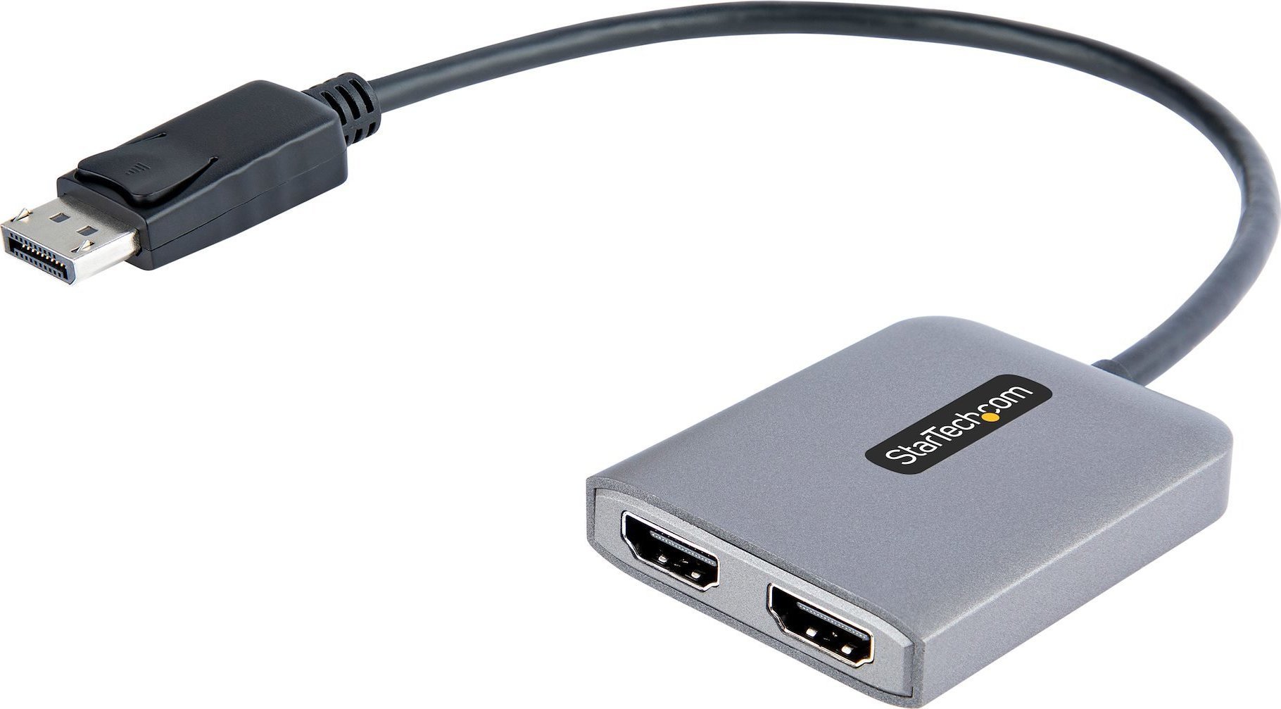 Adapter USB StarTech StarTech.com MST14DP122HD adapter kablowy 0,3 m DisplayPort 2 x HDMI Czarny, Szary