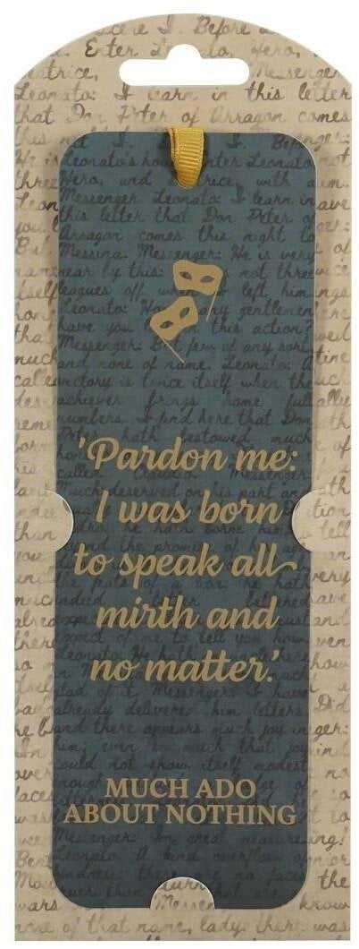 Szekspir Zakładka papierowa - Wiele hałasu o nic