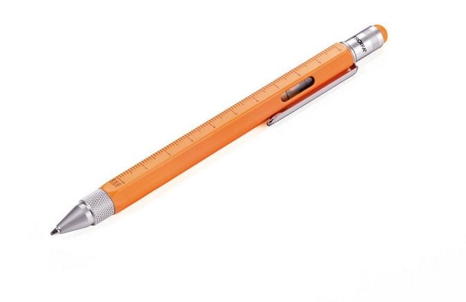 Długopis wielozadaniowy TROIKA Construction, pomarańczowy neonowy