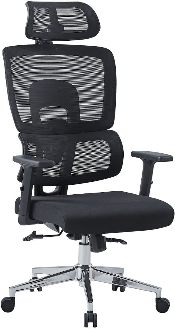 Krzesło biurowe Hedo Fotel biurowy z blokad bujania czarny obrotowy EP - Breeze Plus 90