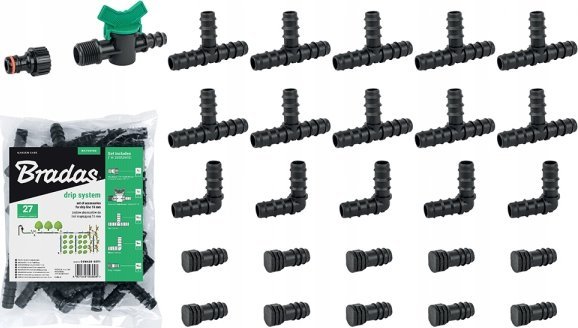 Redcliffs ZESTAW AKCESORIÓW DO LINII KROPLUJĄCEJ 16mm /27szt.