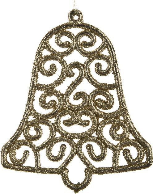 Witek Home 12x Ozdoba świąteczna złoty dzwonek