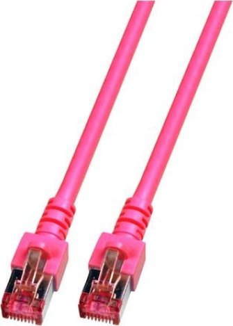 EFB EFB RJ45 Patchkabel S/FTP Cat.6 LSZH 0.15m MAGENTA reines Kupfer Laengenaufdruck auf Knickschutztuelle patentiert