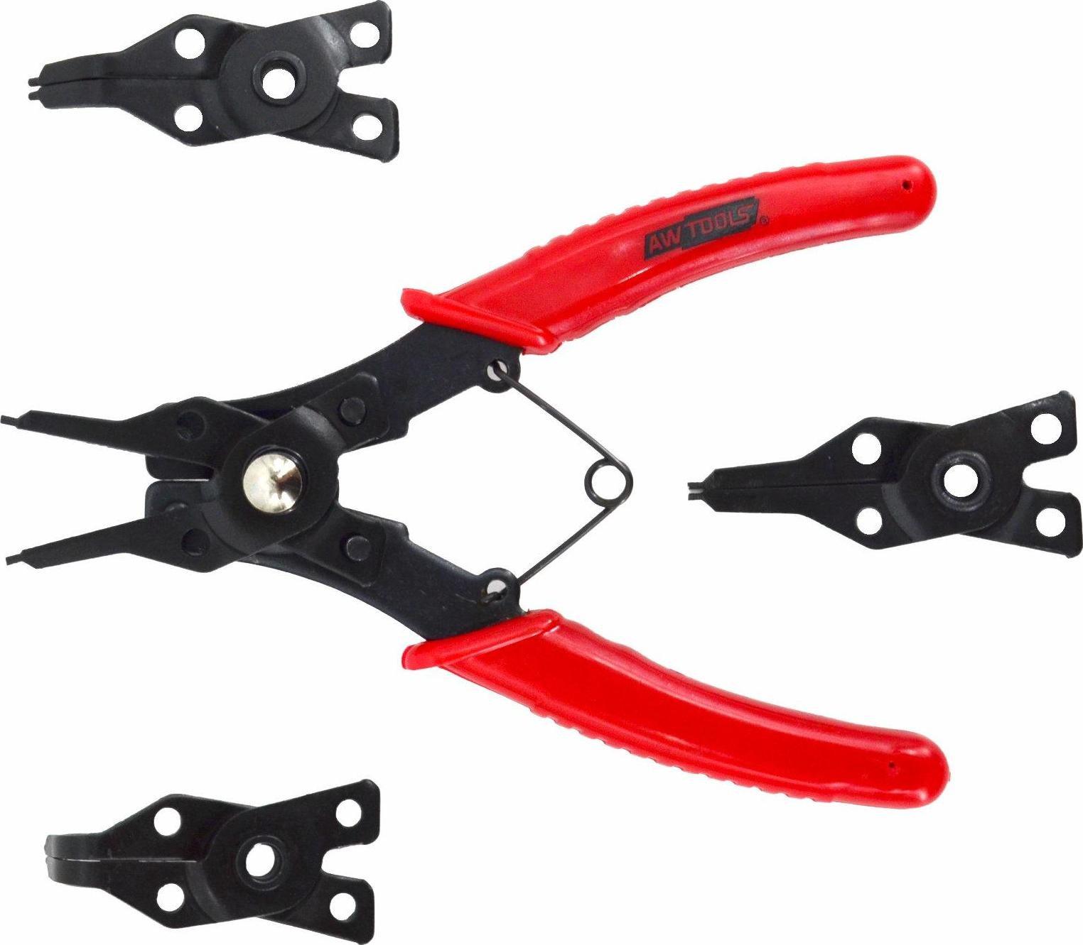 AWTools Szczypce Segera 160mm Z Wymiennymi Końcówkami 4szt. Aw16600