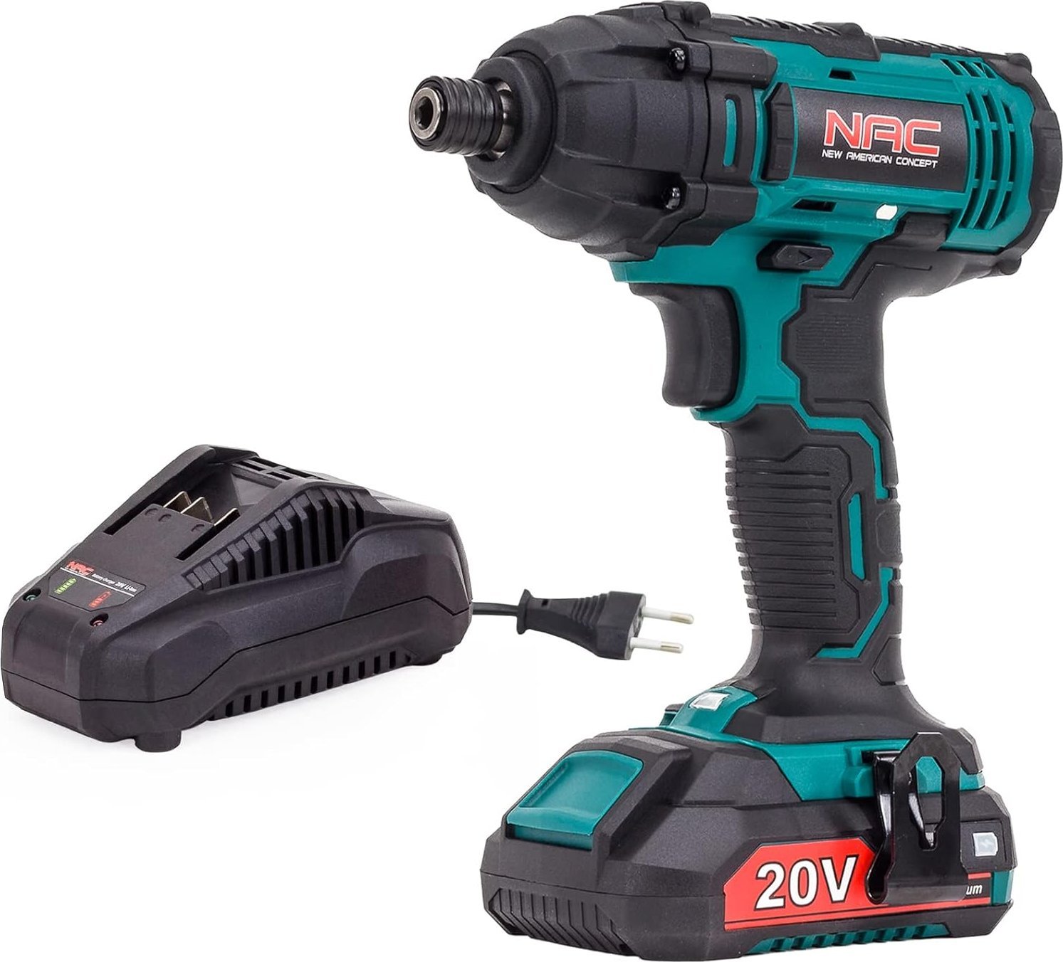 Klucz udarowy NAC Zakrętak udarowy ID-LI-ST-20V NAC Akumulatorowy + Akumulator 2,0 Ah + Ładowarka