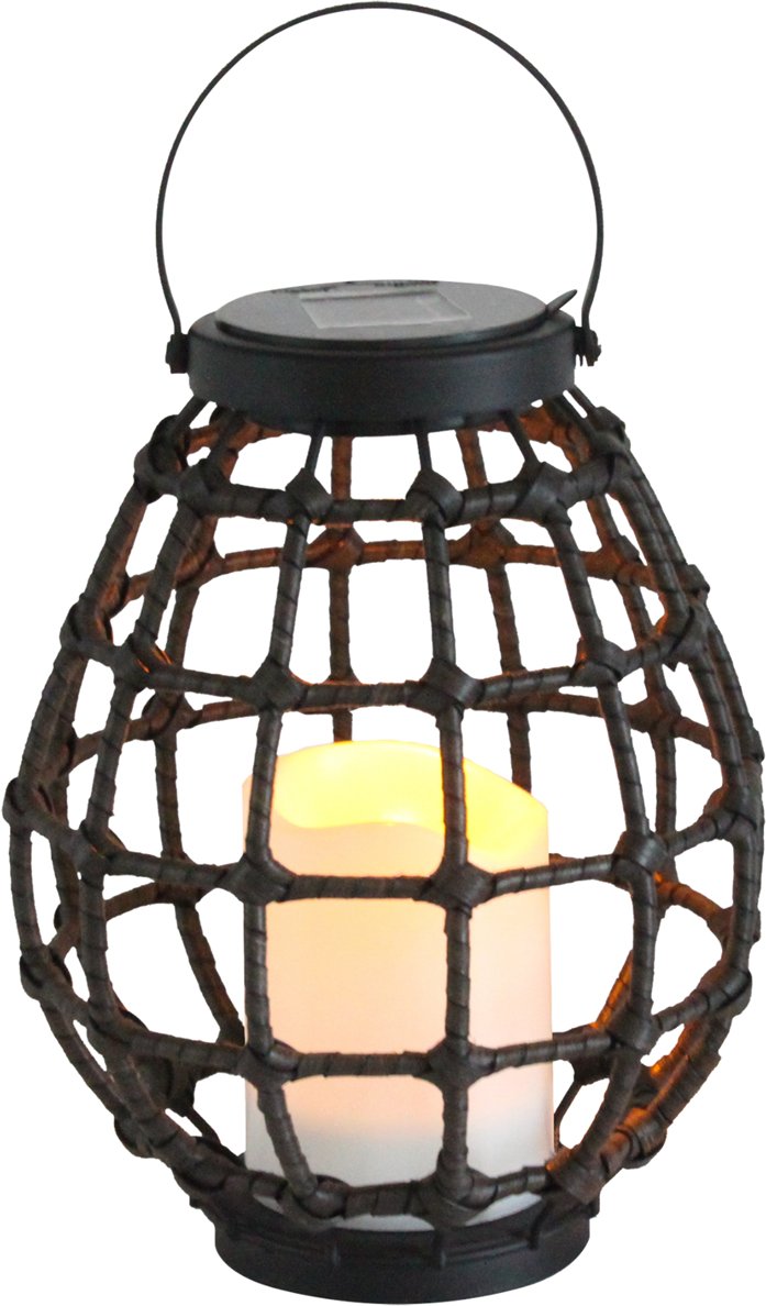 Solarny lampion ogrodowy Koge 313249 LED czujnik zmierzchu czarna