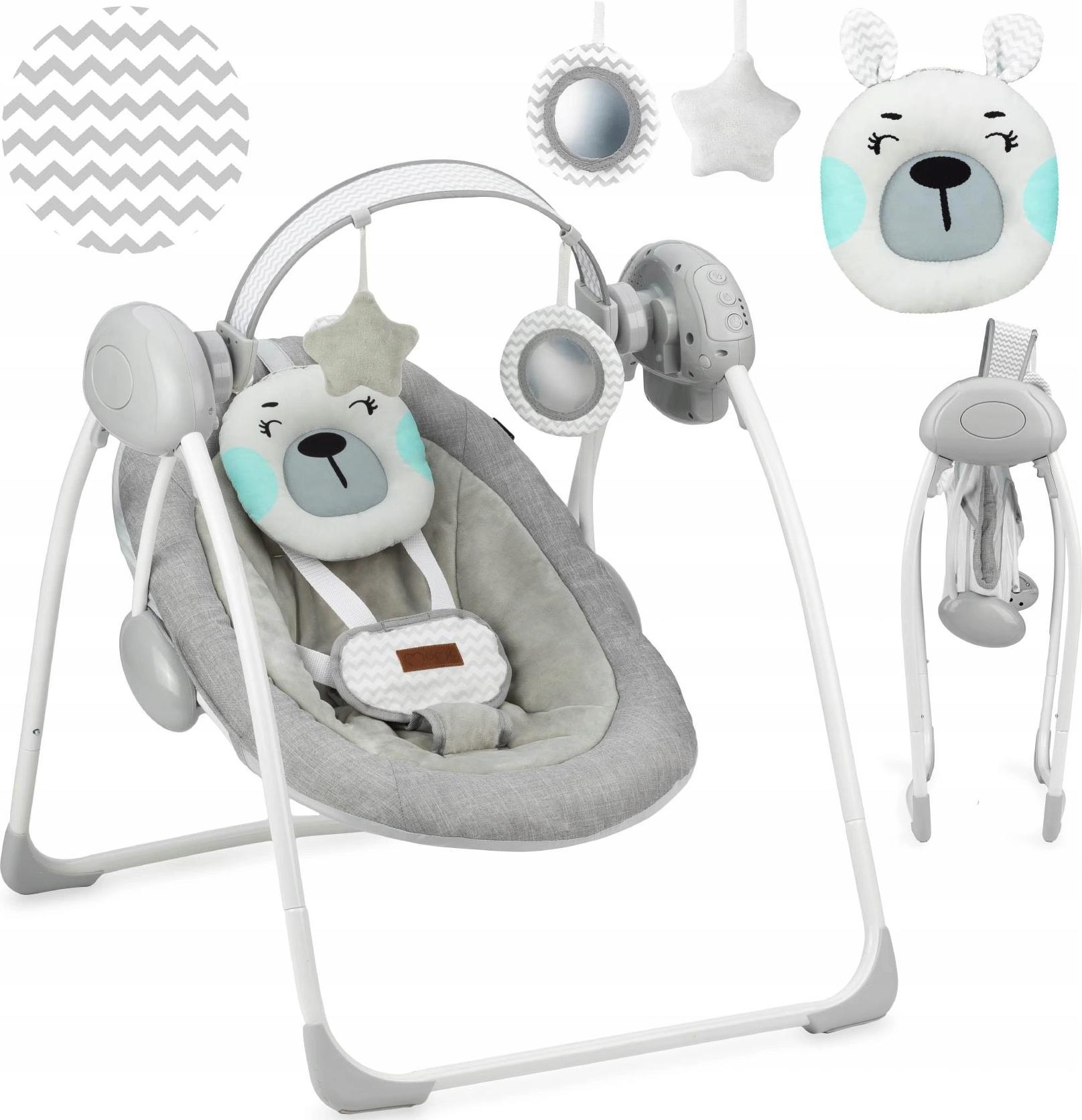 MoMi Bujaczek Leżaczek Huśtawka Elektryczna Momi Liss