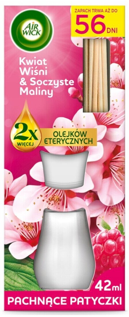 Air Wick Patyczki Zapachowe Kwiat Wiśni & Soczyste Maliny 42ml