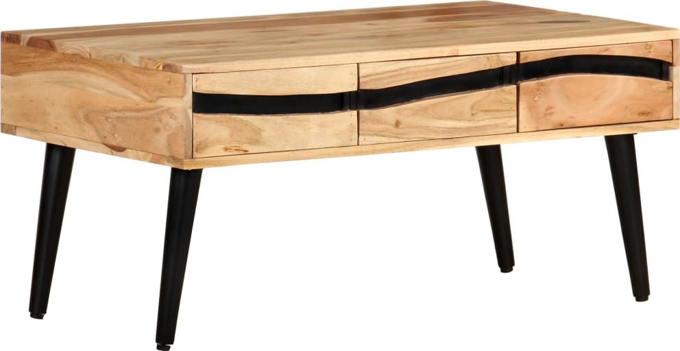 vidaXL Stolik kawowy, 88 x 50 x 42 cm, lite drewno akacjowe