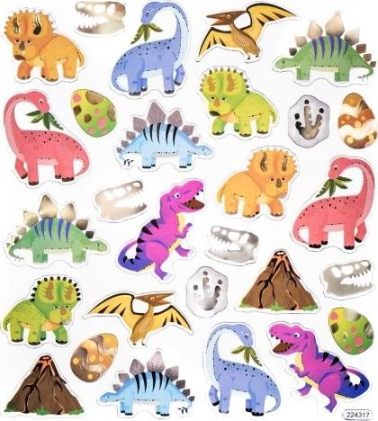 DP Craft Naklejki dinozaury 28szt