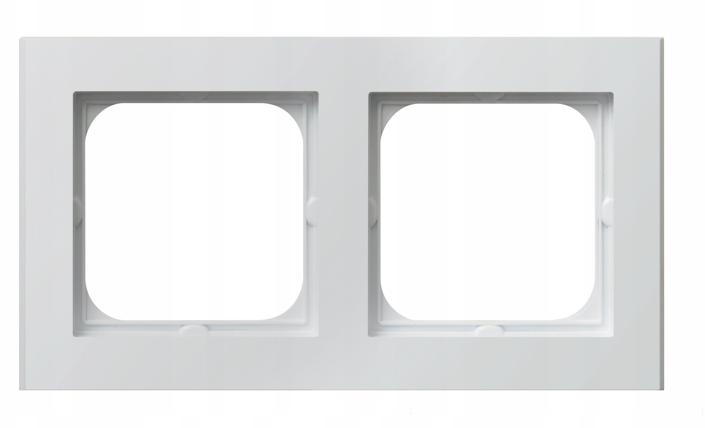 Ramka podwójna Ospel Sonata R-2R/75 biały mat