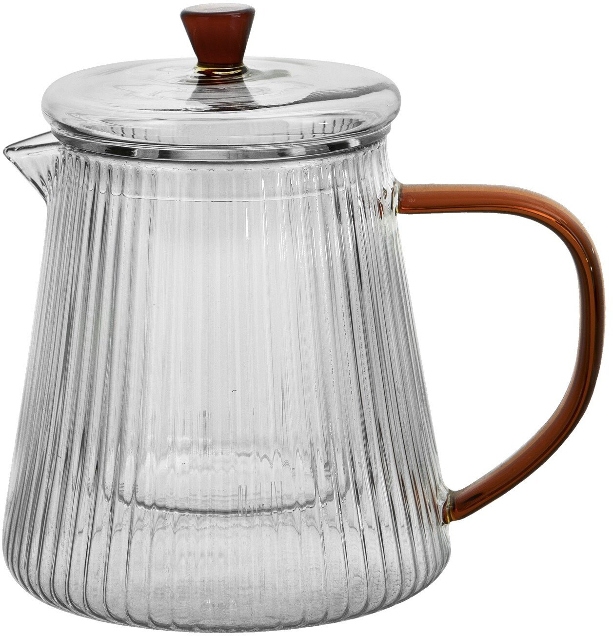 Czajnik 1 L ze szklanym filtrem Justin Amber
