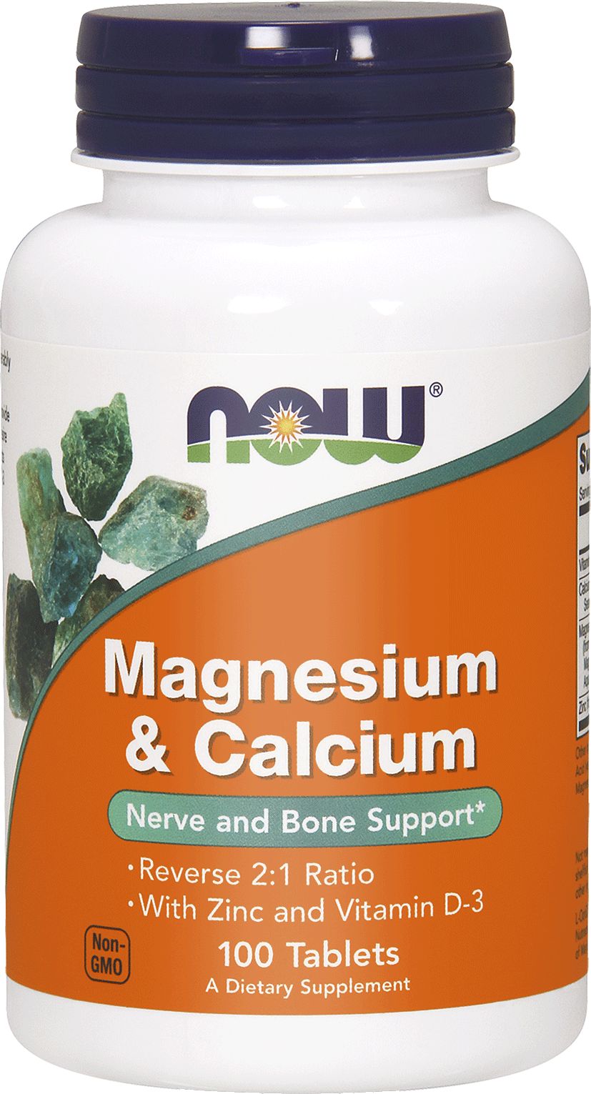 NOW Foods Magnesium & Calcium , Zinc & Vitamin D3 100 tabletek