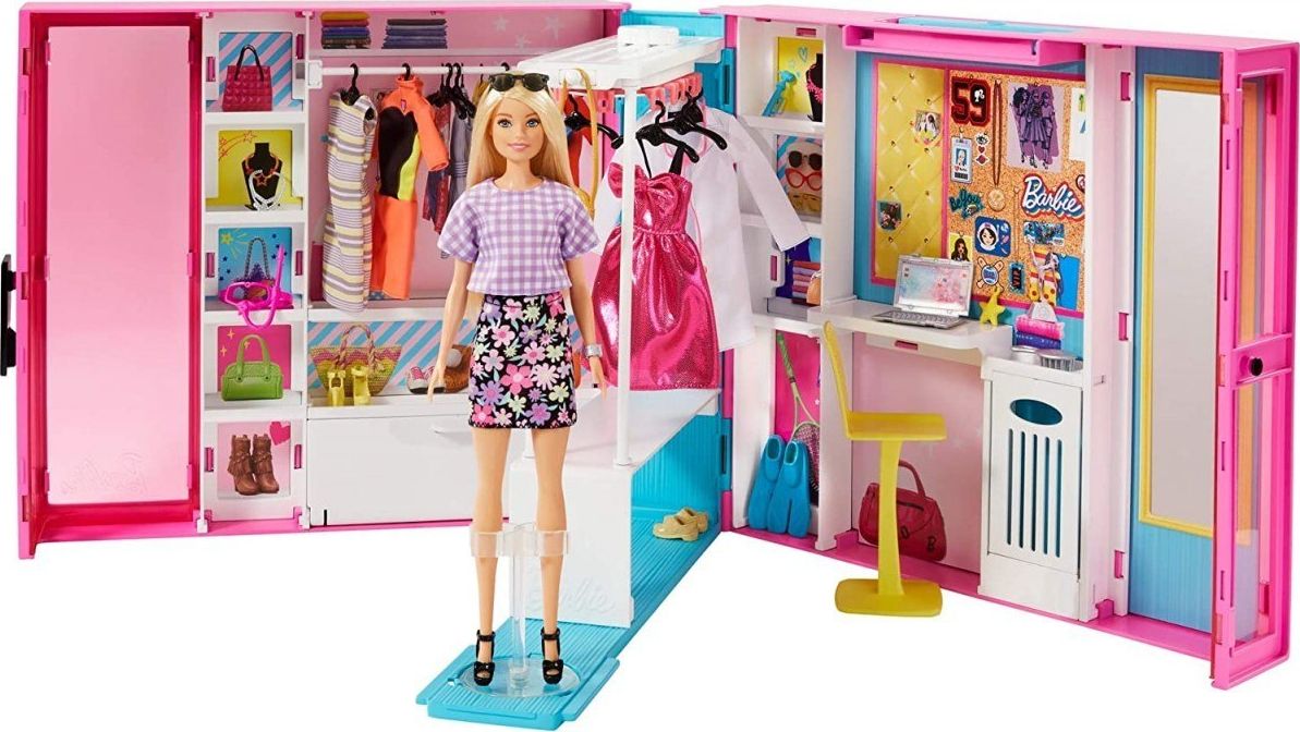 Lalka Barbie Mattel - Wymarzona szafa (GBK10)